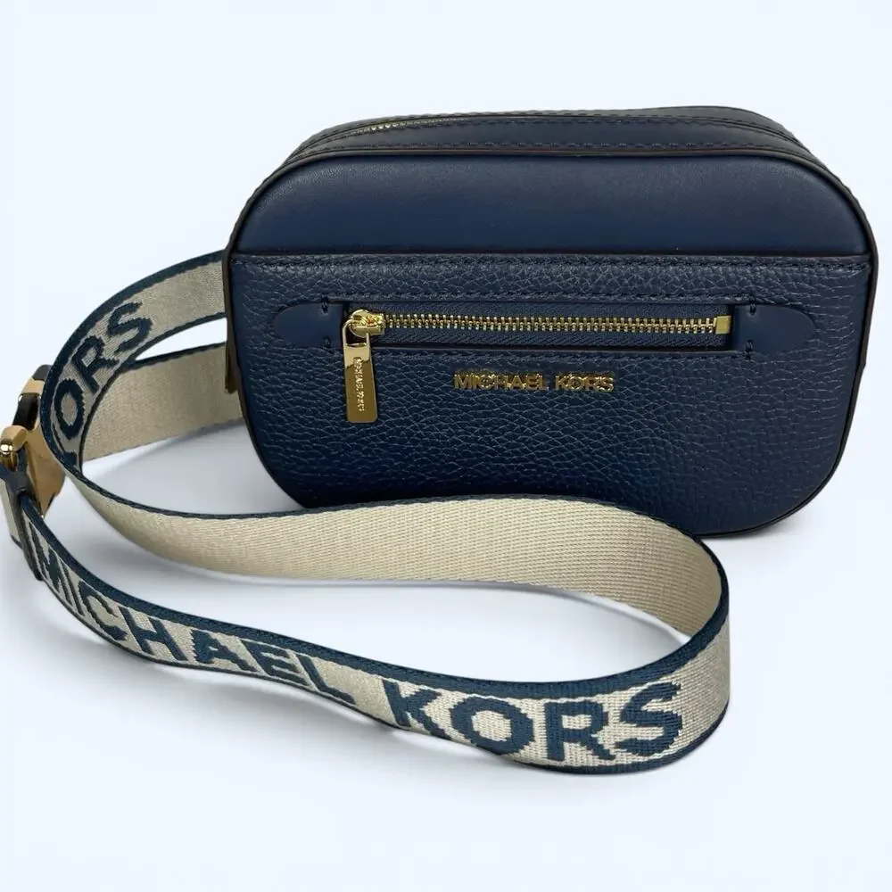 Michael Kors Jet Set Small Belt Bag Crossbody Navy Blue